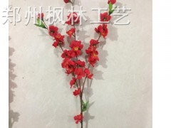 仿真桃花枝假桃花綁桃花枝樹木包裝裝飾、鄭州假花假樹南陽假綠植