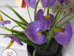 仿真假花植物陶瓷盆景盆栽 節(jié)慶用品 家庭裝飾品擺件 多款多色