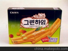 進(jìn)口食品、韓國食品、可拉奧綠茶蛋卷(圖)