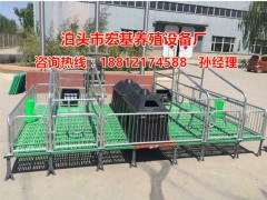 復合產(chǎn)床一套多少錢呢？豬用雙體產(chǎn)床尺寸 豬用分娩欄廠家報價
